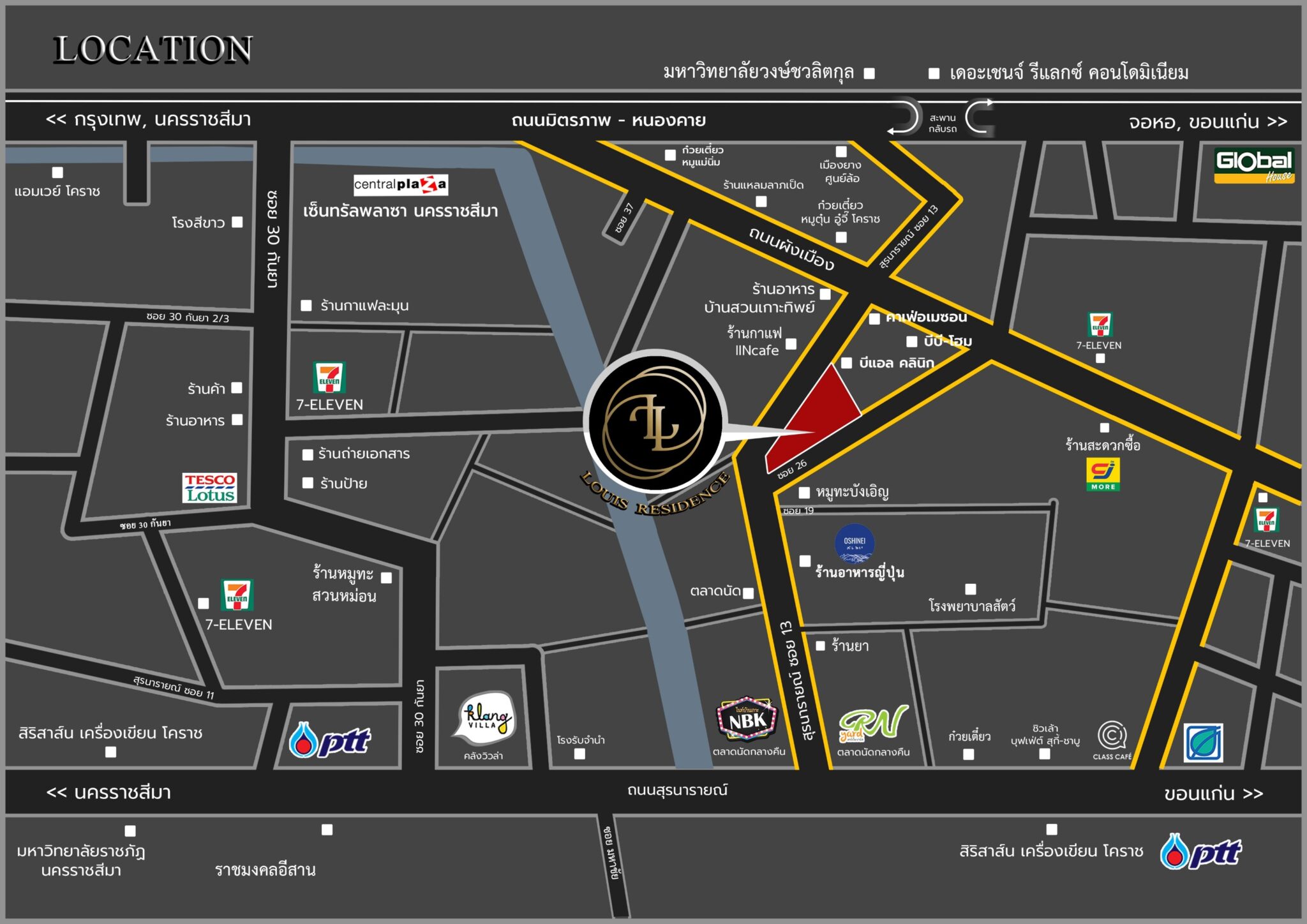 Louis Residence Map